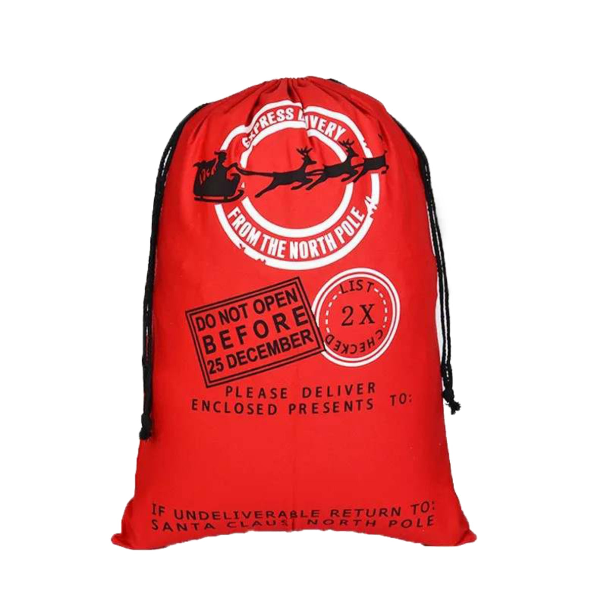 Personalised Large Canvas Santa Sack
