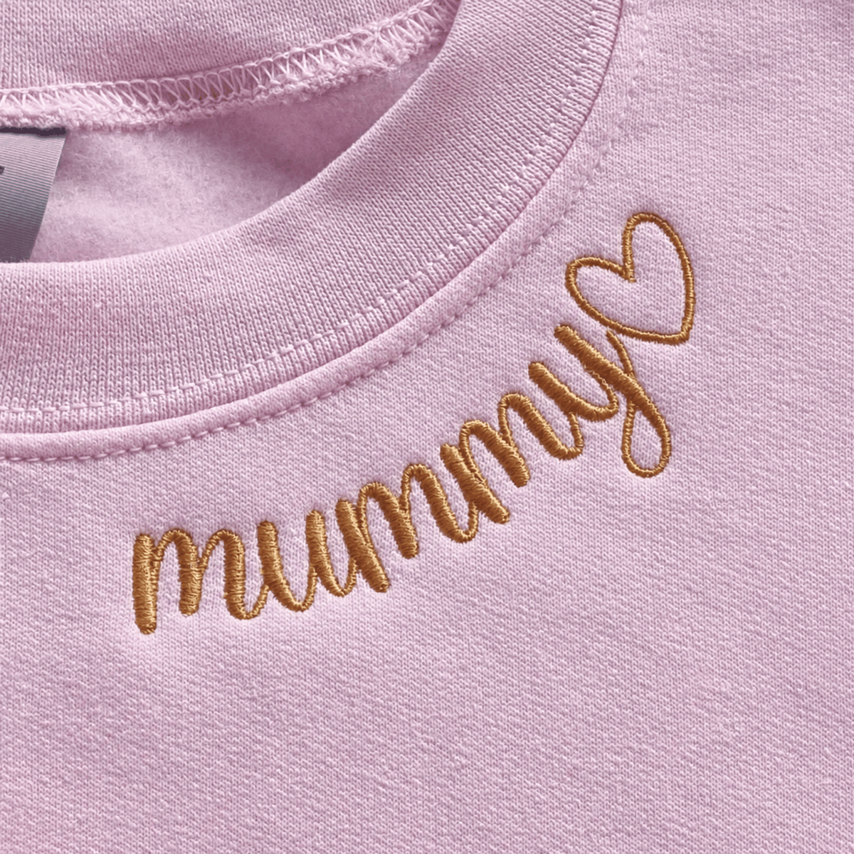 Personalised Mama Neckline Jumper with Heart & Names