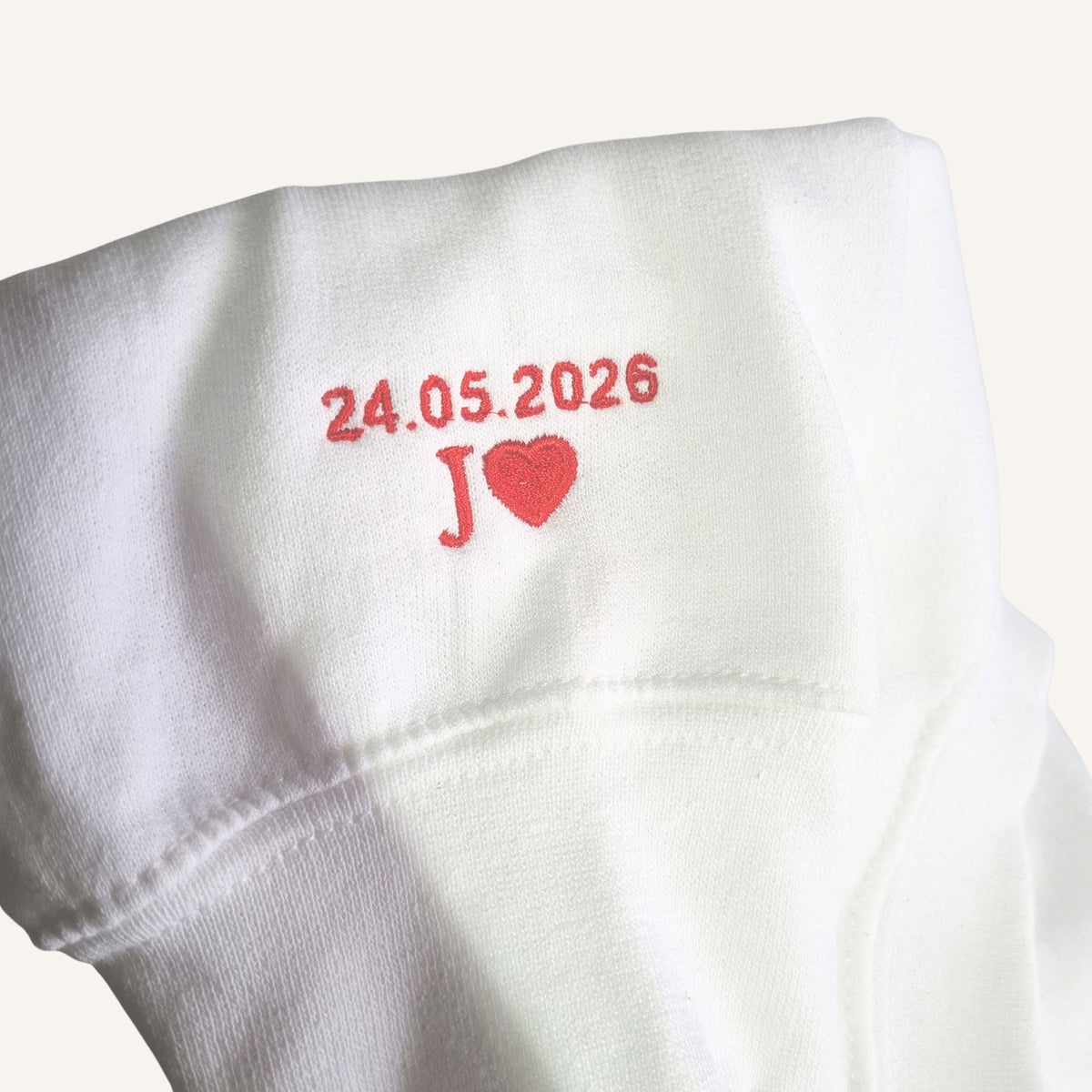 Personalised Mrs Surname Embroidered Bridal Jumper