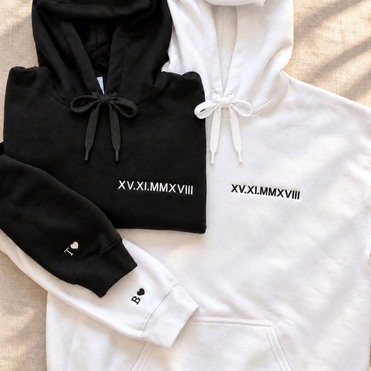Personalised Roman Numeral Hoodie