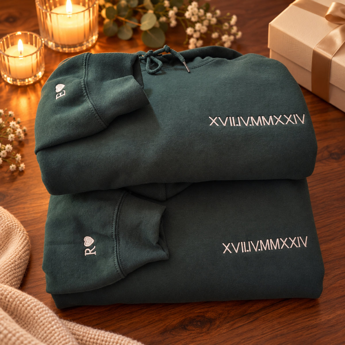 Personalised Roman Numeral Hoodie