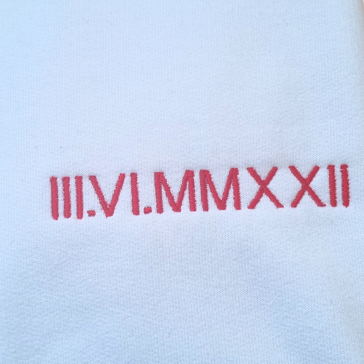 Personalised Roman Numeral Hoodie