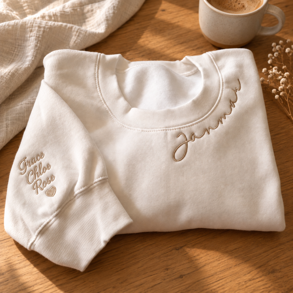 Personalised Mumma Neckline Jumper with Names