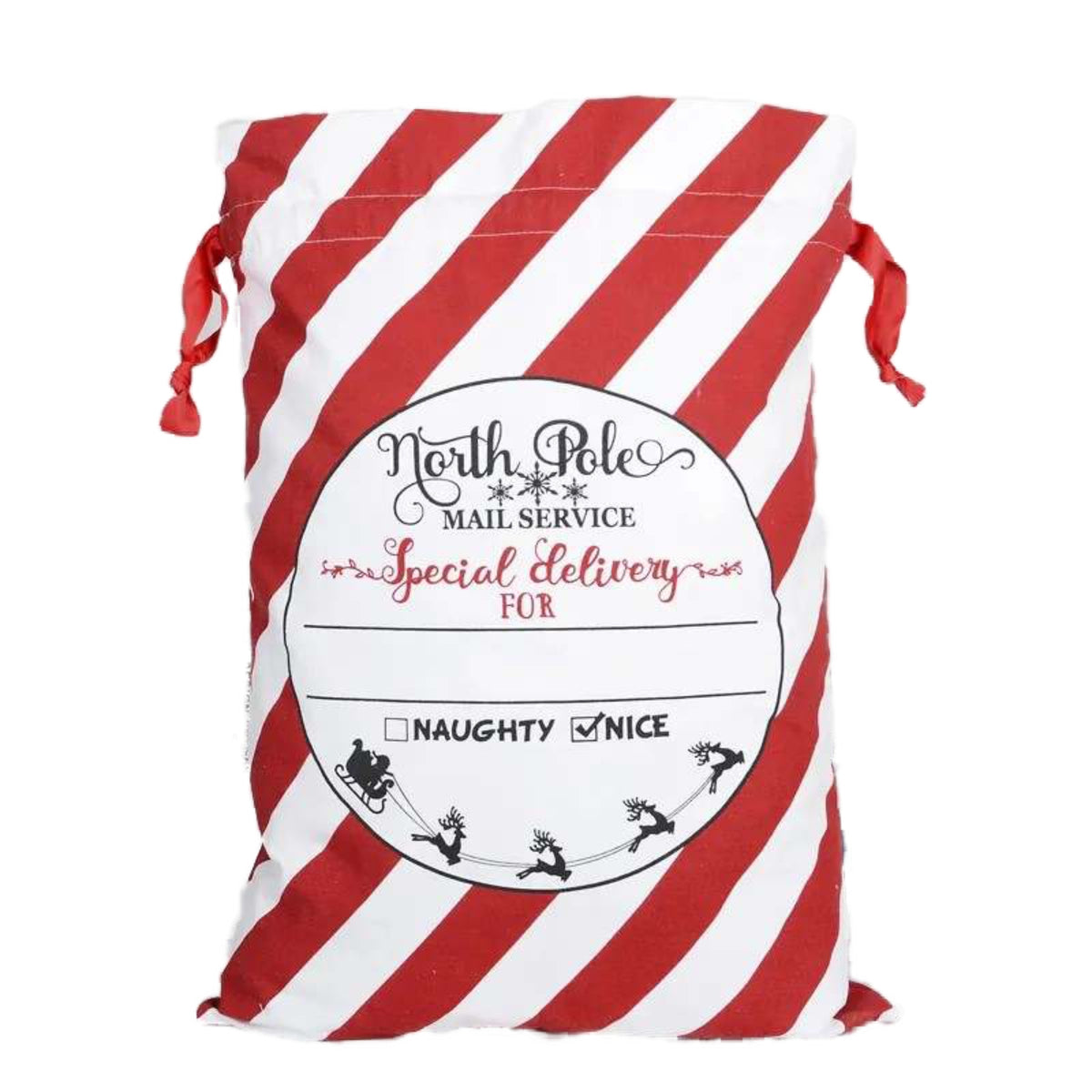Personalised Large Canvas Santa Sack