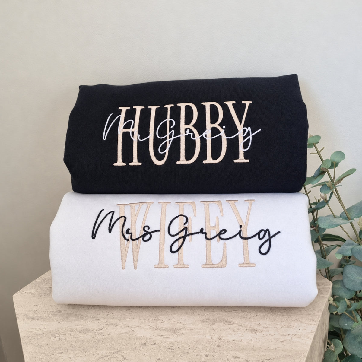 Wifey/Hubby – Personalised with Your Surname