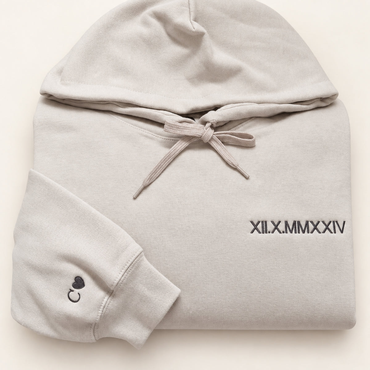 Personalised Roman Numeral Hoodie
